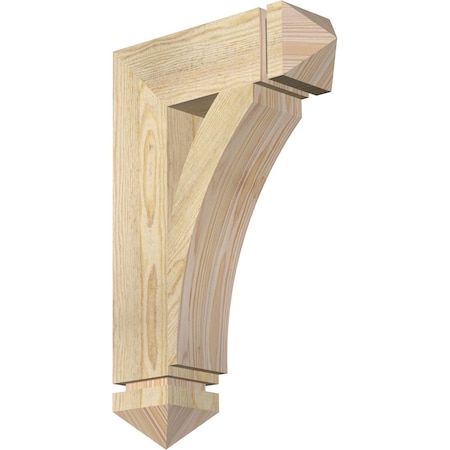 Thorton Arts & Crafts Rough Sawn Bracket, Douglas Fir, 4W X 14D X 22H